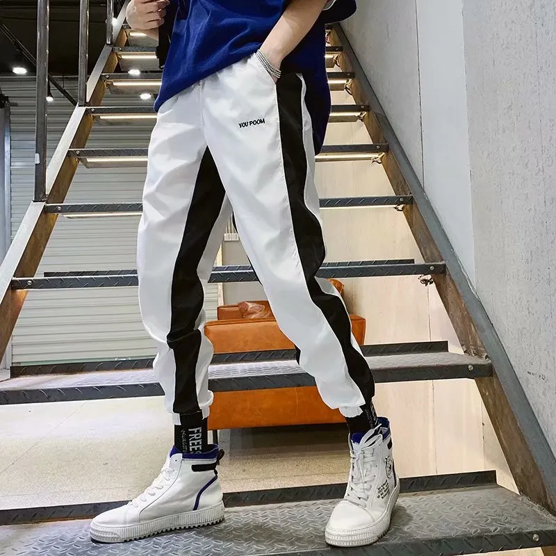 Men Sporty Long Pants Korean Trendy Loose Casual Jogger Pants