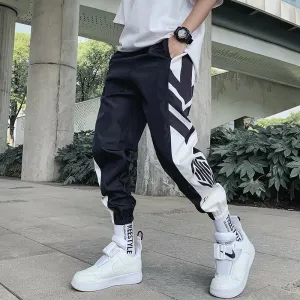 Men Sporty Long Pants Korean Trendy Loose Casual Jogger Pants