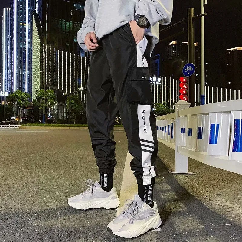 Men Sporty Long Pants Korean Trendy Loose Casual Jogger Pants