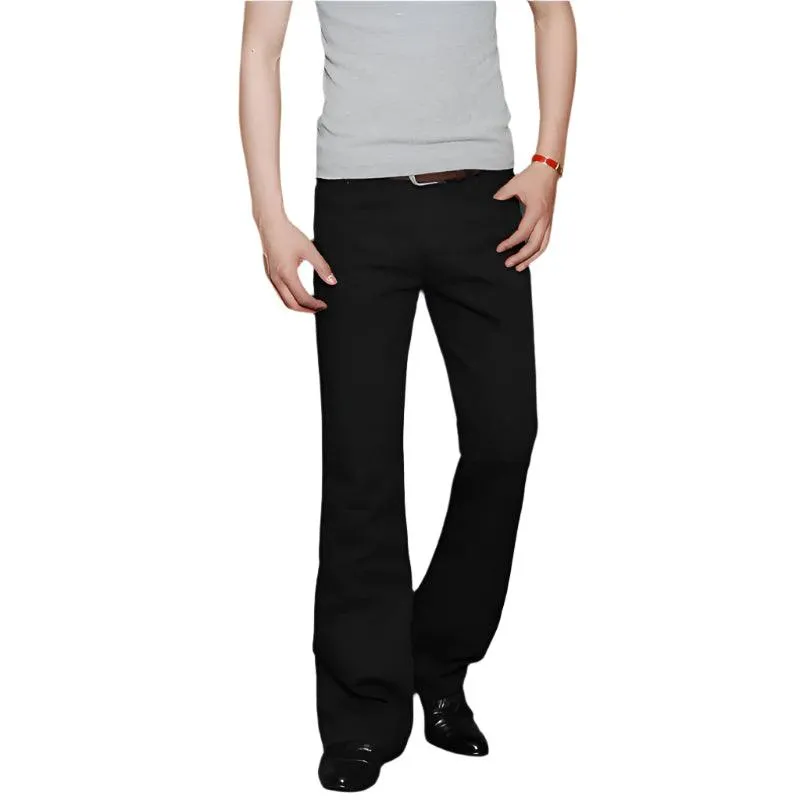 Men’s Classic Bootcut Flared Jeans – Comfortable Slim Fit Denim Pants