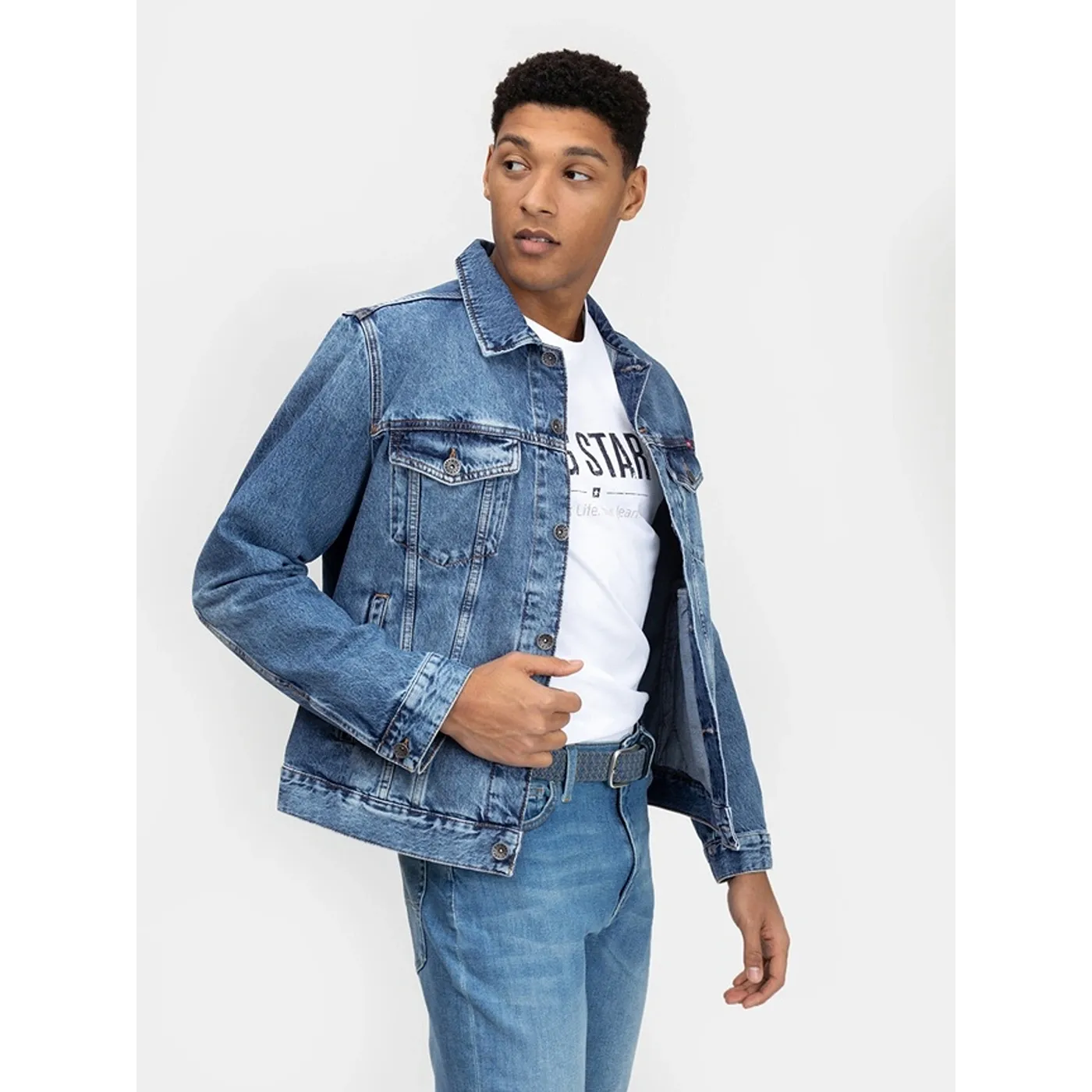 Mid Blue Classic Denim Jacket