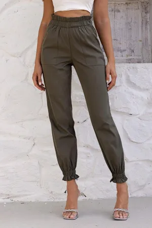 Minimalist Charm High Waisted Jogger Pants