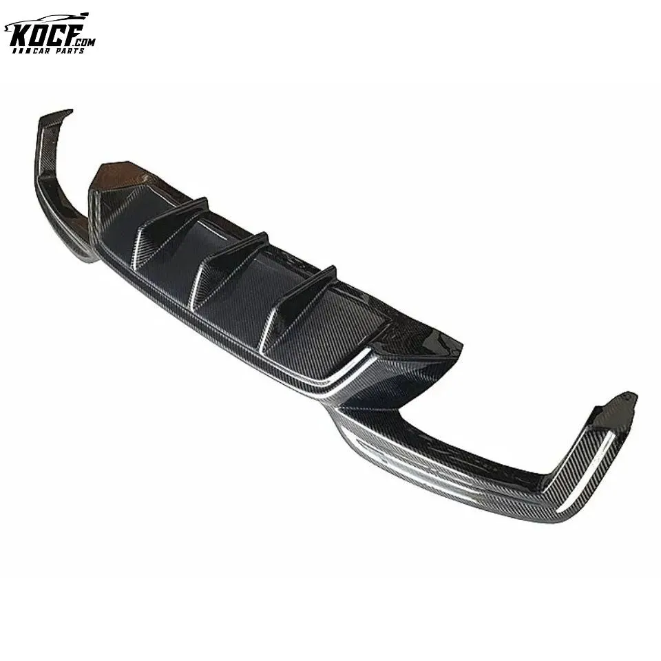 MP style Carbon Fiber Rear Bumper Spoiler Diffuser Lip For BMW F06 F12 F13 M6 Coupe Sedan