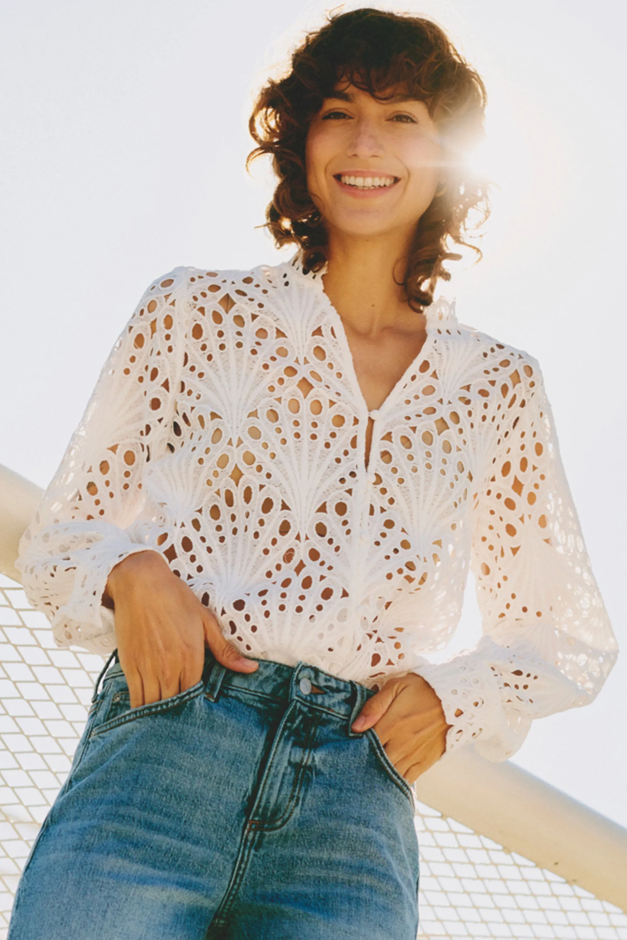 OFF WHITE LACE JACKET
