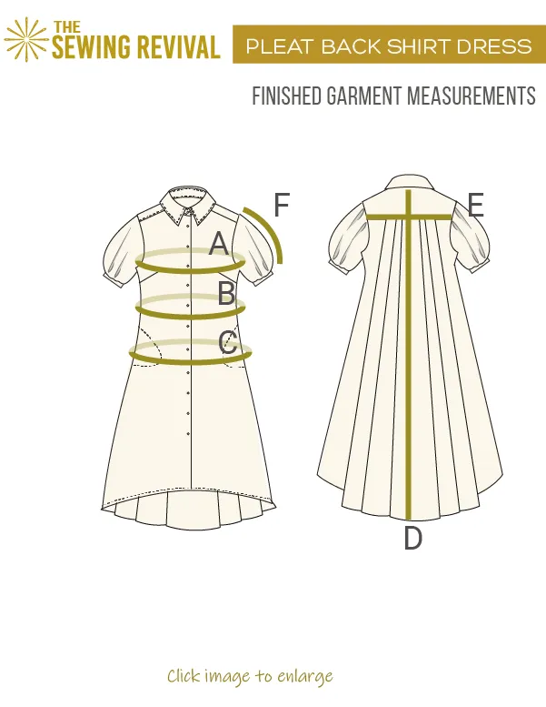 Pleat Back shirt dress