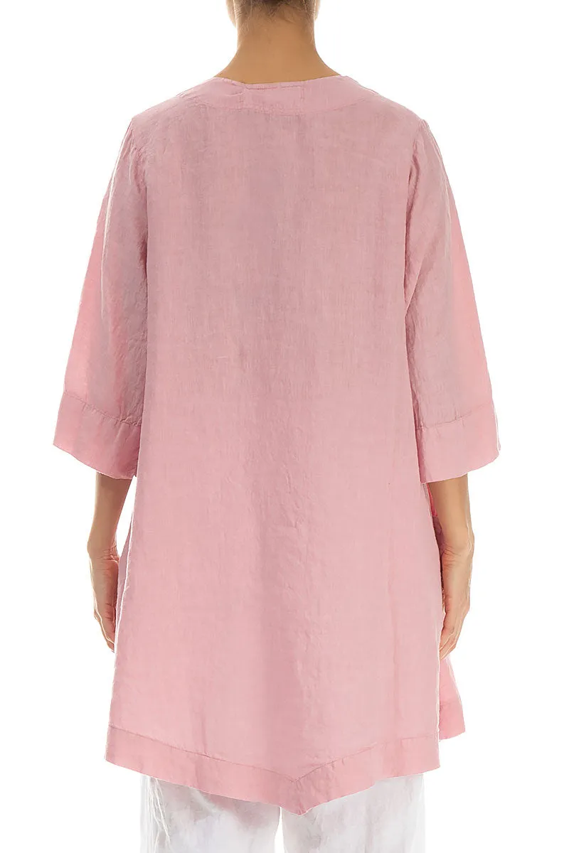 Powder Pink Light Linen Tunic