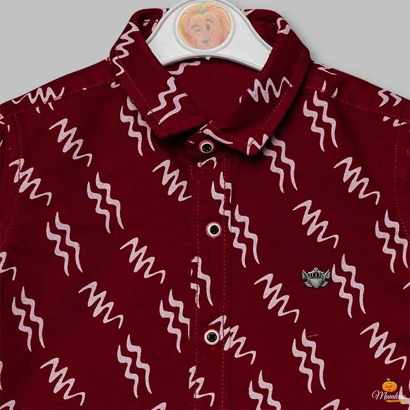 Printed Full Sleeves Shirts for Boys