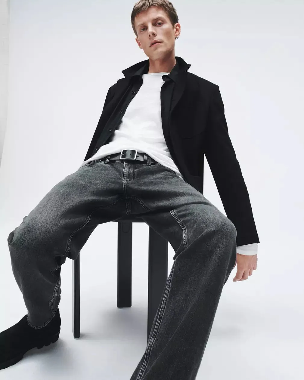 Rag and Bone Washed Black- Fit 3 Authentic Stretch