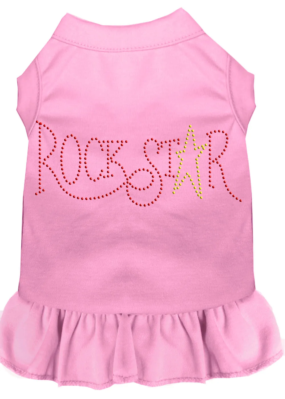 Rhinestone Rockstar Dress Light Pink Med
