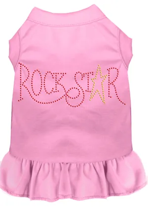 Rhinestone Rockstar Dress Light Pink Med