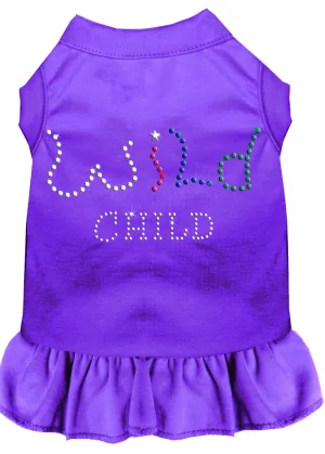Rhinestone Wild Child Dress Purple 4x