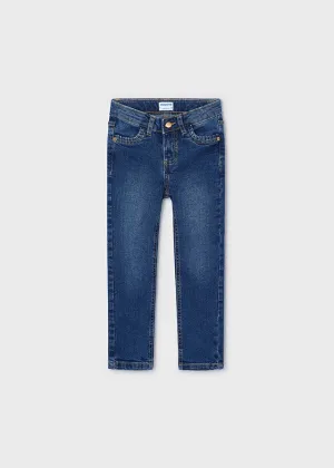 Ruffle Pocket Stretch Denim