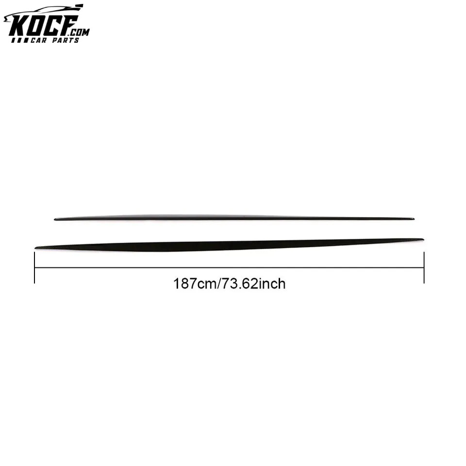 S-Class C217 Carbon Fiber Side Skirts Molding Trim for Mercedes Benz S500 S550 Sport Coupe 14-18