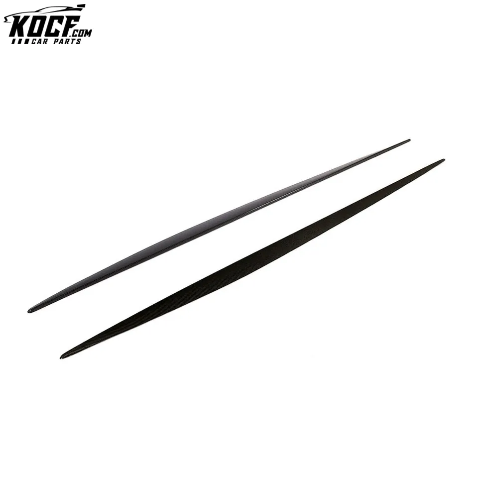 S-Class C217 Carbon Fiber Side Skirts Molding Trim for Mercedes Benz S500 S550 Sport Coupe 14-18