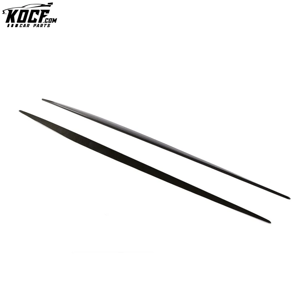 S-Class C217 Carbon Fiber Side Skirts Molding Trim for Mercedes Benz S500 S550 Sport Coupe 14-18