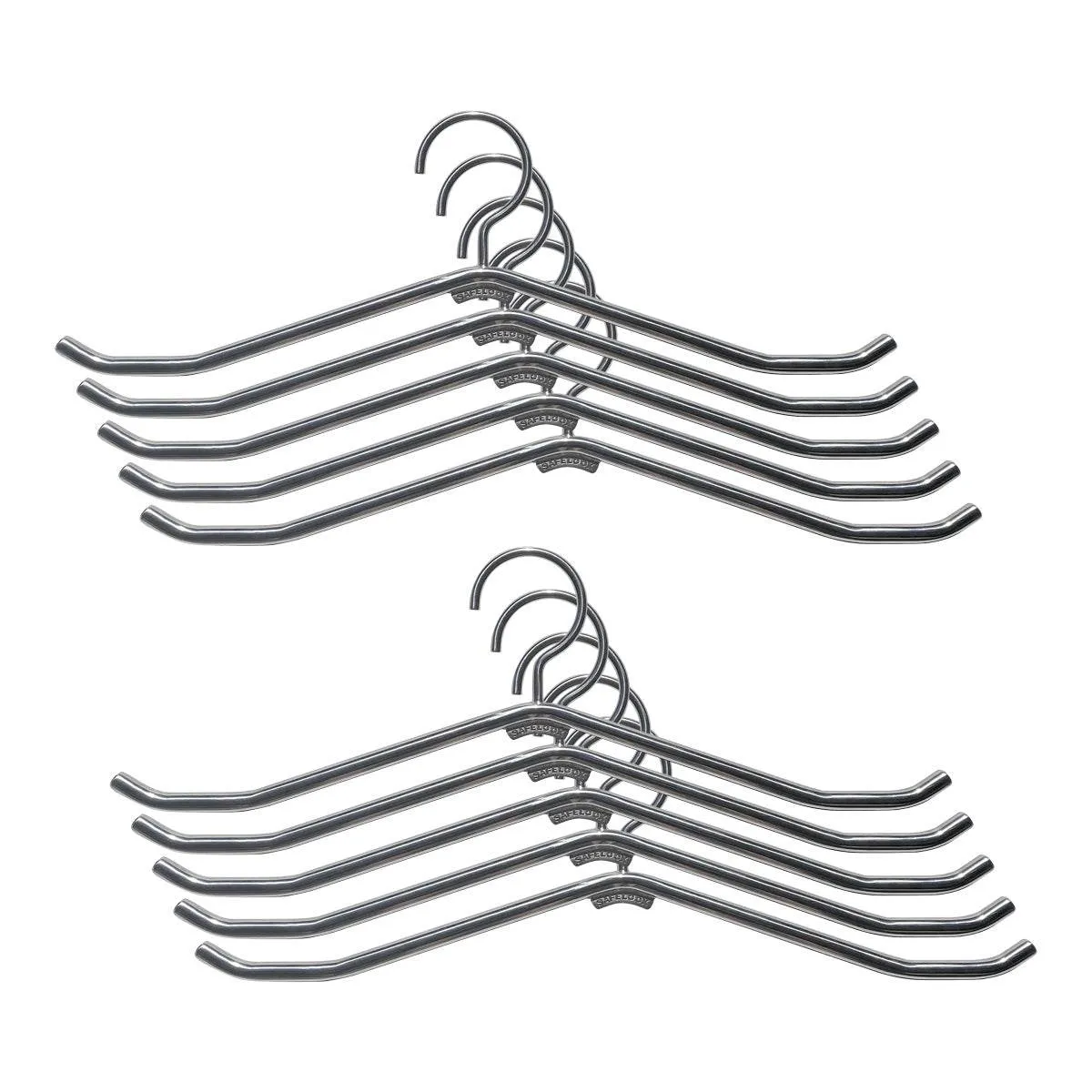 Set of 10 Stainless Steel Lead Apron Hangers