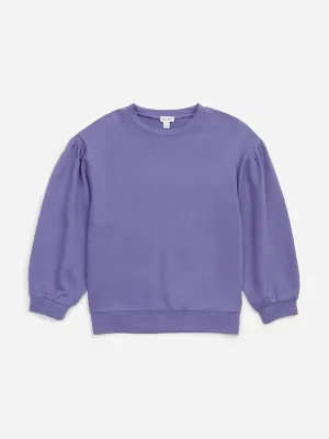 Splendid girls puff sleeve sweatshirt