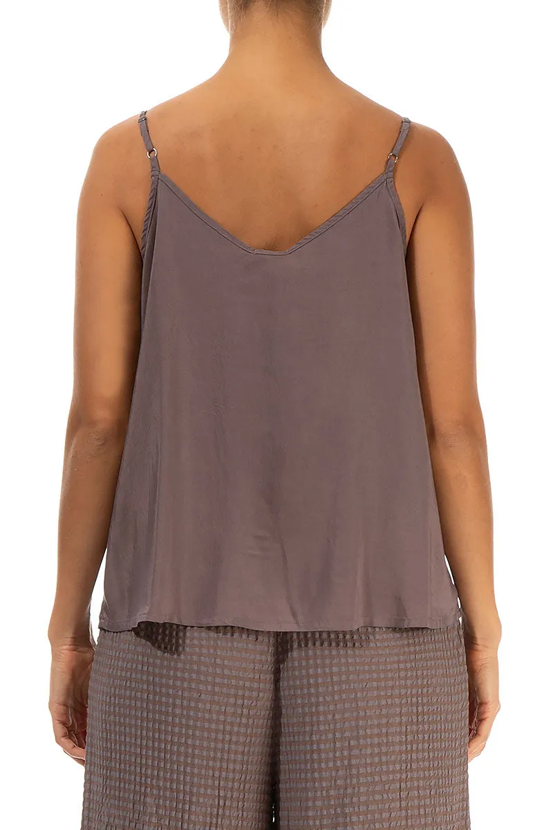 Strappy Truffle Silk Bamboo Top