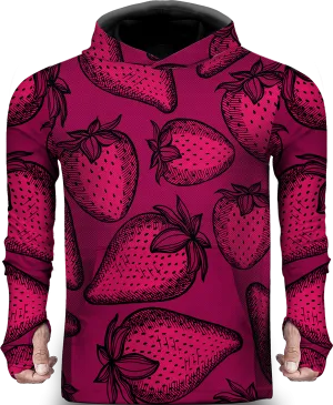 STRAWBERRY PINK LIGHTWEIGHT SUN HOODIE