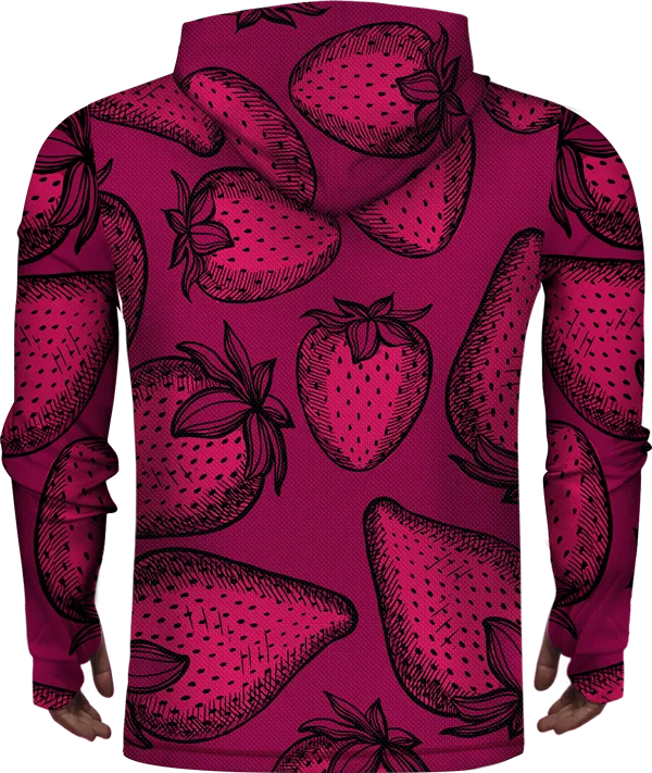 STRAWBERRY PINK LIGHTWEIGHT SUN HOODIE