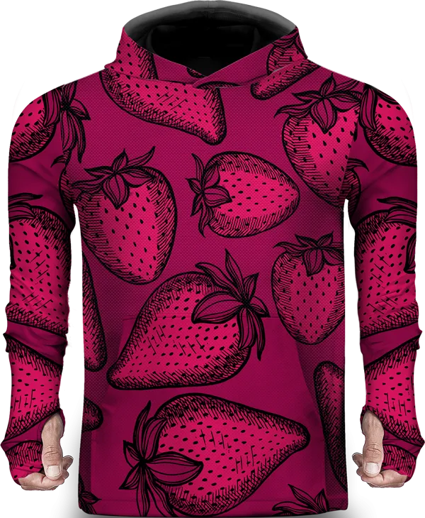 STRAWBERRY PINK LIGHTWEIGHT SUN HOODIE