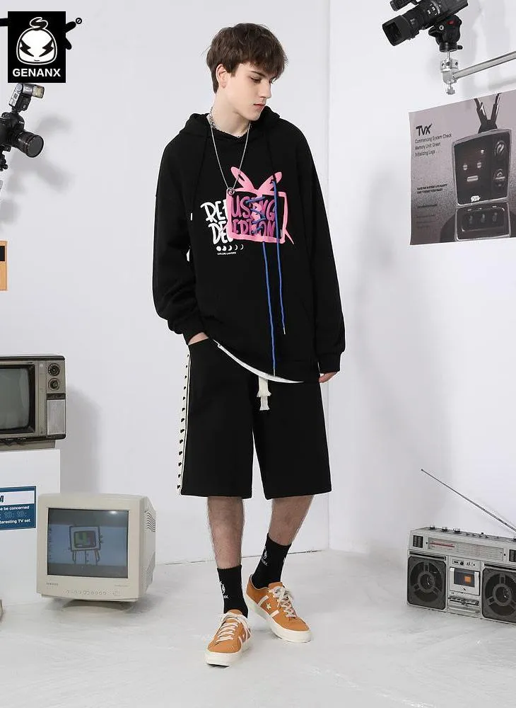 Stylish Drawstring Kangaroo Pocket Hoodies