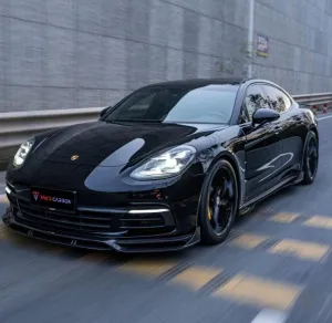 TAKD Carbon Side Skirts for Porsche Panamera 4 & 4S & Turbo 971 2017-ON Carbon Fiber