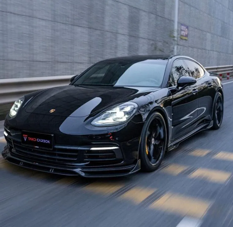 TAKD Carbon Side Skirts for Porsche Panamera 4 & 4S & Turbo 971 2017-ON Carbon Fiber