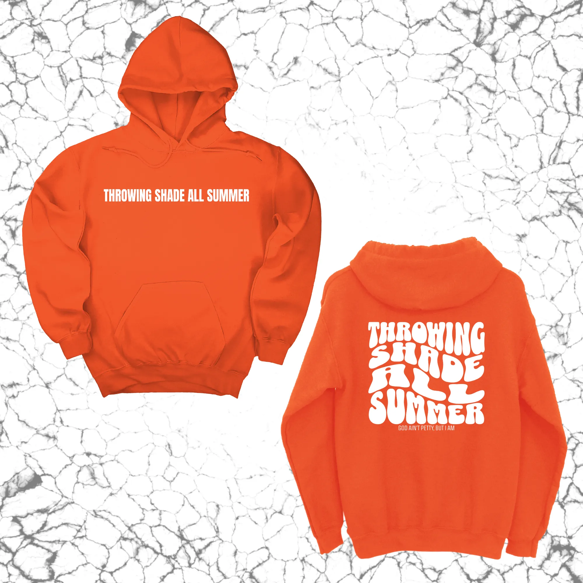 Throwing shade all summer Unisex Hoodie (Front and Back Design Print)