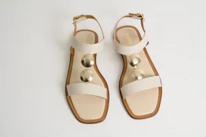 Tristan Offwhite Leather Sandal