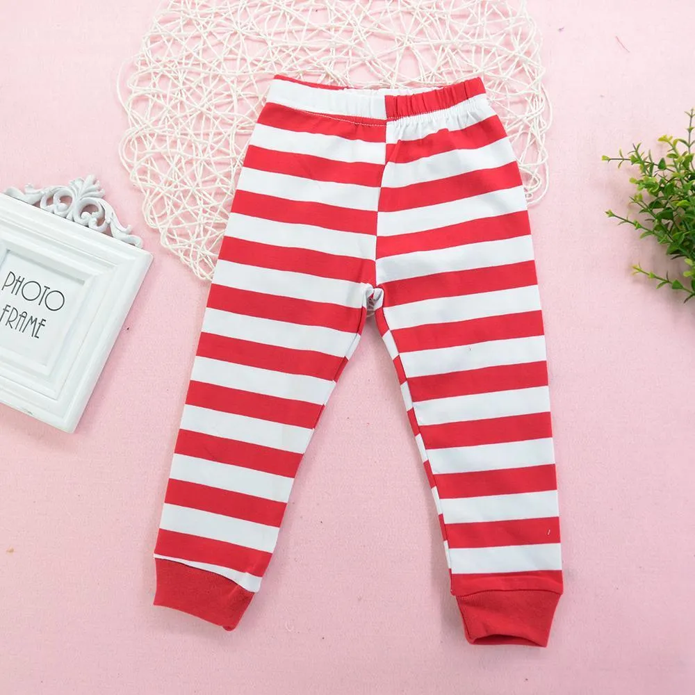Unisex Long Sleeve Top & Striped Pants Trendy Kids Clothes Wholesale