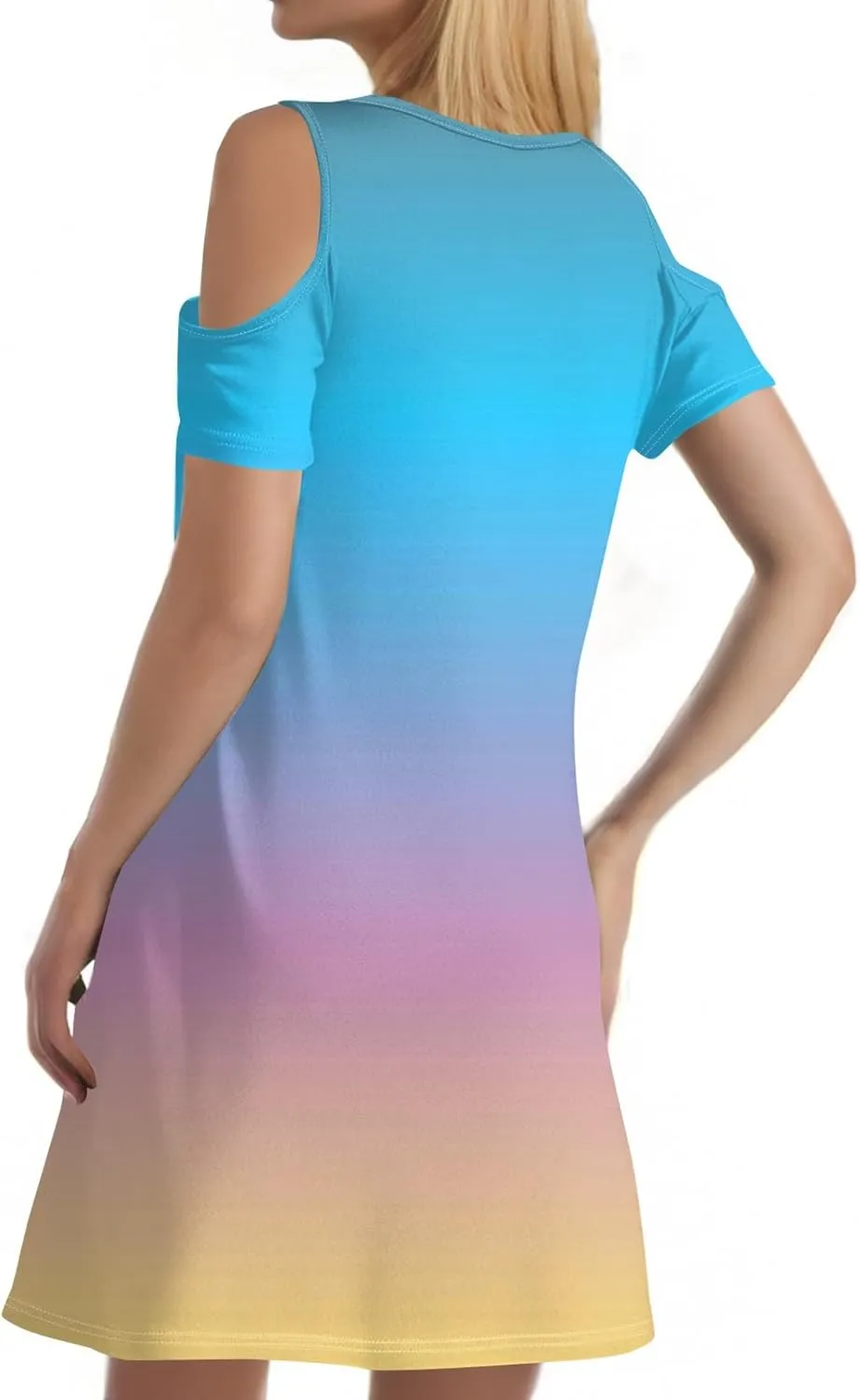 Women's Summer Casual Trendy Sleeveless Halter Solid Color Striped Printed Midi Dress 2025 with Pockets, S-3XL