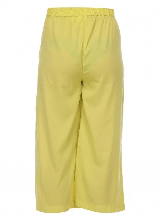 Yellow Cropped Pants